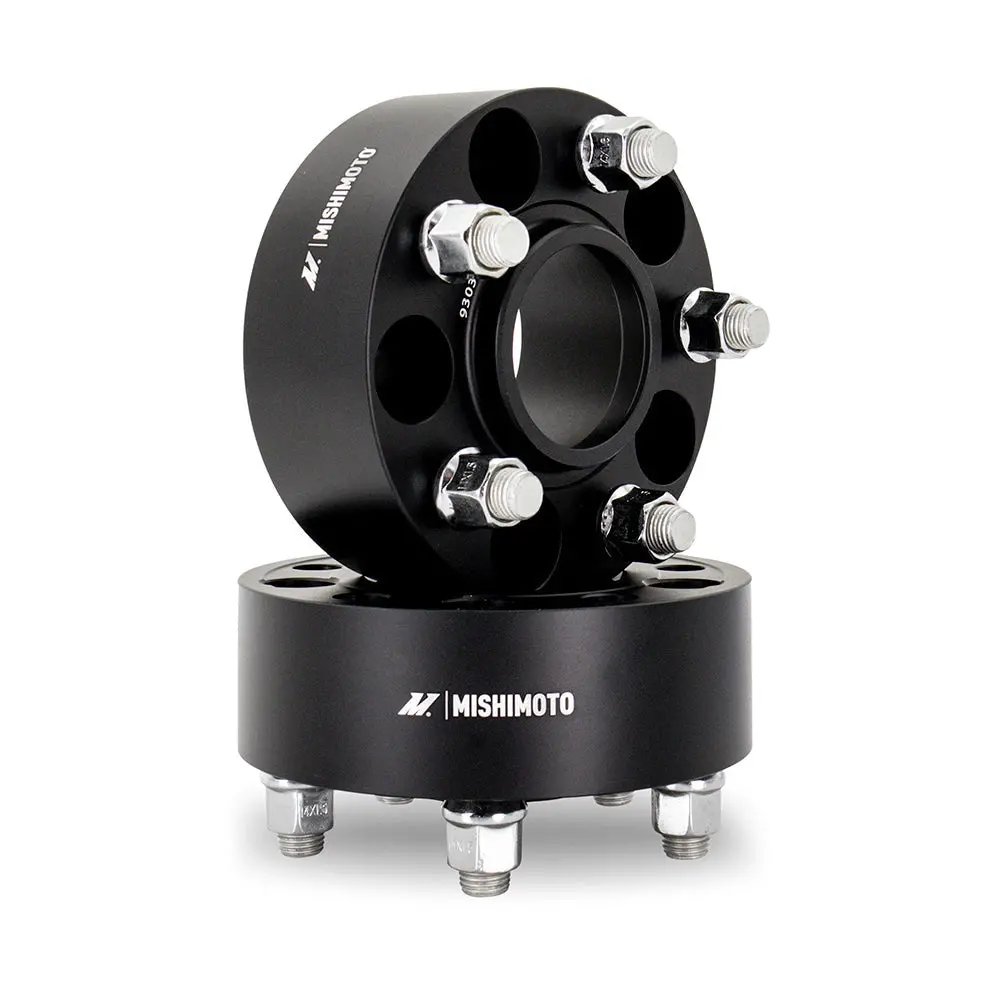 Mishimoto Wheel Spacers, 5X100, 56.1, 50, M12, Black 1