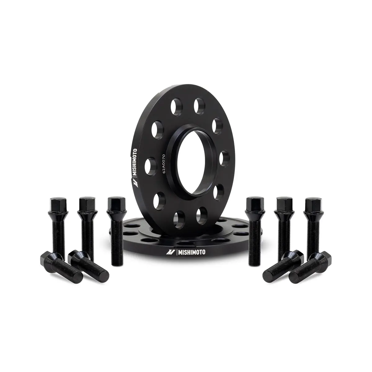 Mishimoto Wheel Spacers, 5X120, 72.6, 10, M14, Black 1
