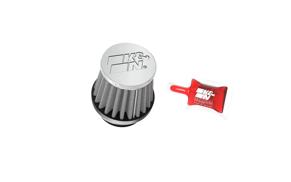 K&N - Universal Clamp-On Air Filter - 1-3/8"Flg, 2-1/2"B, 2"T, 2-1/4"H (Rc-0790) 1