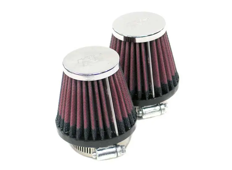 K&N - Universal Clamp-On Air Filter - 2-1/4"Flg, 3-1/2"B, 2"T, 4"H (2 Per Box) (Rc-1252) 1