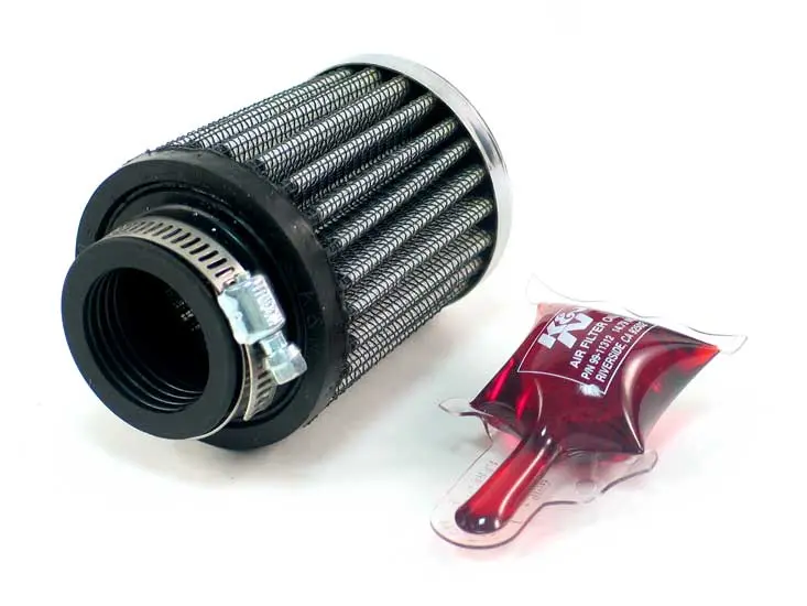 K&N - Universal Clamp-On Air Filter - 1-1/8"Flg, 2-1/4"B, 2"T, 2-1/2"L (Rc-2540) 1