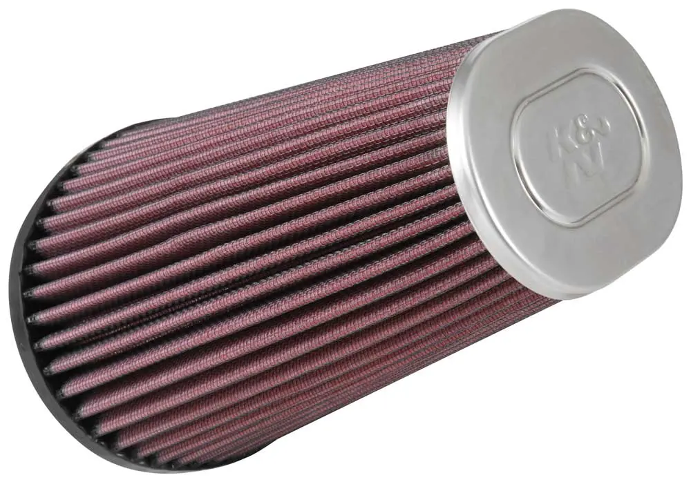 K&N - Universal Chrome Filter - Oval Flg, 6-1/2" X 4-3/4"B, 4-1/2" X 3-1/4"T, 7-1/2"H (Rc-5063) 1