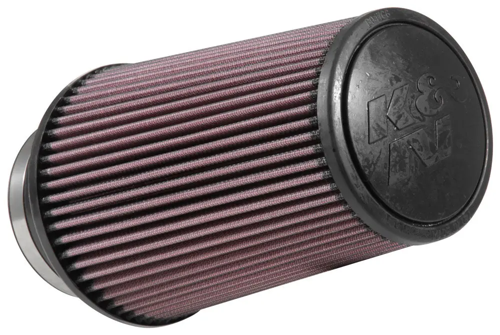 K&N - Universal Clamp-On Air Filter - 4"Flg, 6"Od-B, 4-5/8"Od-T, 9"H (Re-0870) 1