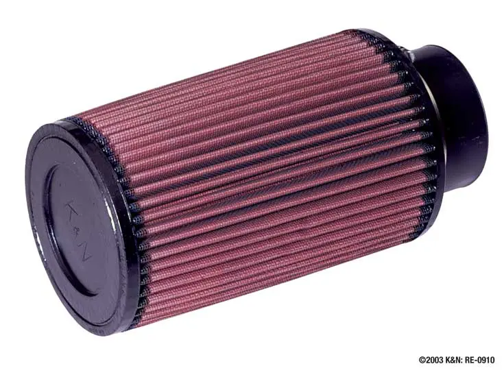 K&N - Universal Clamp-On Air Filter - 3"Flg, 5"B, 4-5/8"T, 8"H (Re-0910) 1
