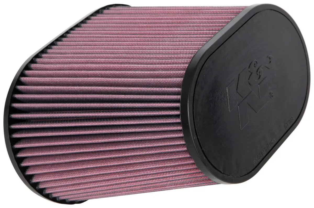 K&N - Universal Clamp-On Air Filter - 4"Flg, 9" X 5-3/4"B, 7" X 4-1/2"T, 7-1/2"H (Re-1040) 1