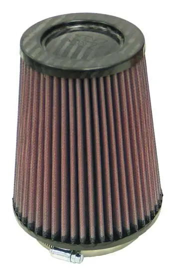 K&N - Universal Air Filter - Carbon Fiber Top - 4"Flg, 5-3/8"B, 4"T, 6-1/2"H (Rp-4980) 1