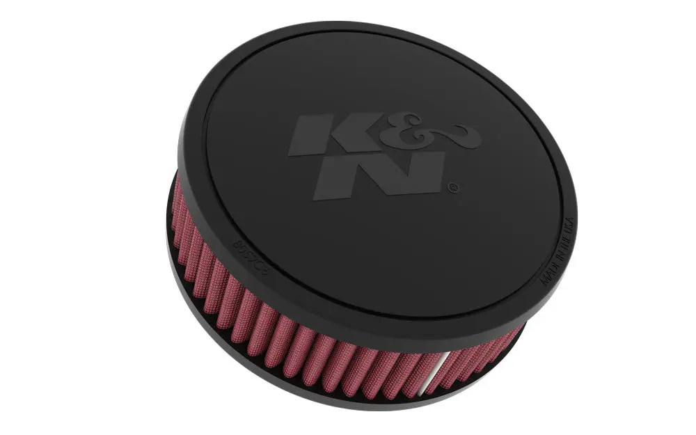 K&N - Universal Clamp-On Air Filter - 2-1/16" O/S Flg, 6"D, 2"H, W/Vent (Ru-045V) 1