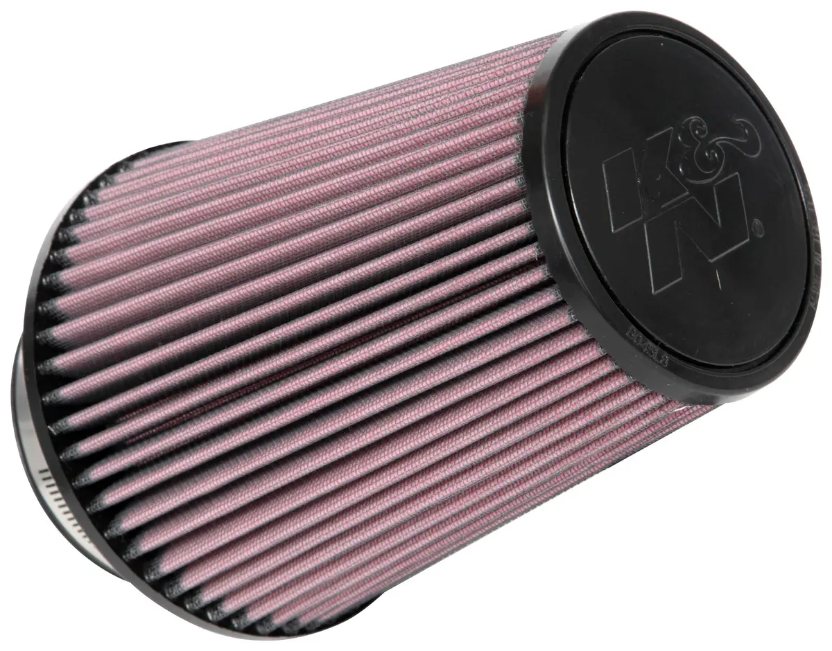 K&N - Universal Clamp-On Air Filter - 4"Flg, 6-1/2"B, 4-1/2"T, 8"H (Ru-1027) 1