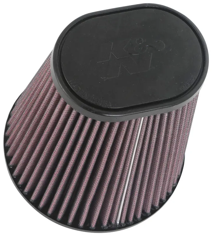 K&N - Universal Clamp-On Air Filter - 3-1/2"10 Deg Flg, 5-3/4"B, 4-1/2" X 3-1/4"T, 7"H (Ru-1033) 1