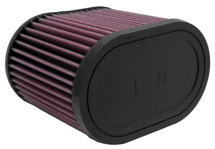 K&N - Universal Clamp-On Air Filter - 2-3/4"Flg, 6-1/4" X 4", 5"H, Oval (Ru-1500) 1