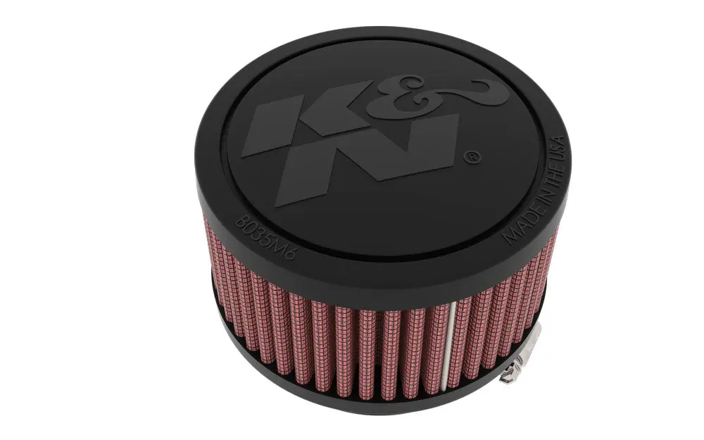 K&N - Universal Clamp-On Air Filter - 2-1/4"Flg, 3-1/2"Od, 2"H (Ru-1900) 1