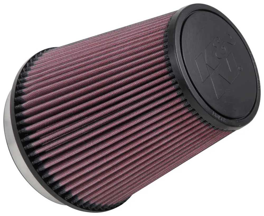 K&N - Universal Clamp-On Air Filter - 5"Flg, 6-1/2"B, 4-3/8"T, 7"H (Ru-2800) 1