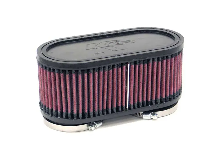 K&N - Universal Clamp-On Air Filter - 2-3/8"Dual Flg, 107Mm C-C, 3"H (Ru-2970) 1