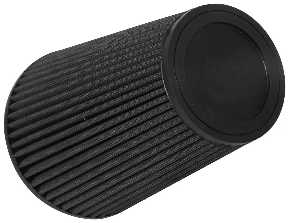 K&N - Universal Clamp-On Air Filter - 5"Flg, 6-1/2"B, 4-3/8"T, 8-13/16"H (Ru-3107Hbk) 1