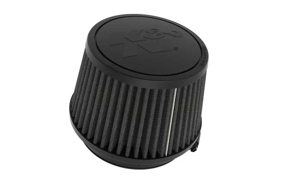 K&N - Universal Clamp-On Air Filter - 4"Flg, 5-3/8" B, 4-1/2" T, 3-1/2" H (Ru-3119Hbk) 1