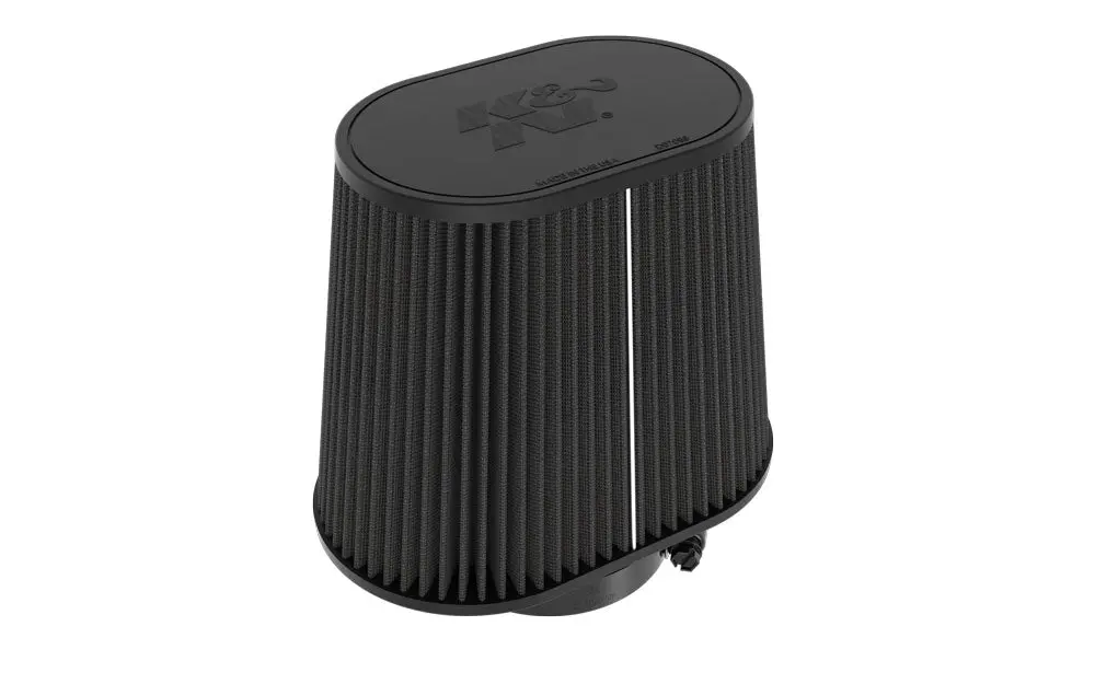 K&N - Universal Clamp-On Air Filter - 4"Flg, 9" X 5-3/4"B, 7" X 4-1/2"T, 7-1/2"H (Ru-3132Hbk) 1
