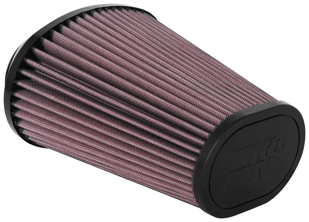 K&N - Universal Clamp-On Air Filter - Oval Flg, 6-1/2" X 4-3/4"B, 4-1/2" X 3-1/4"T, 7-1/2"H (Ru-5063) 1