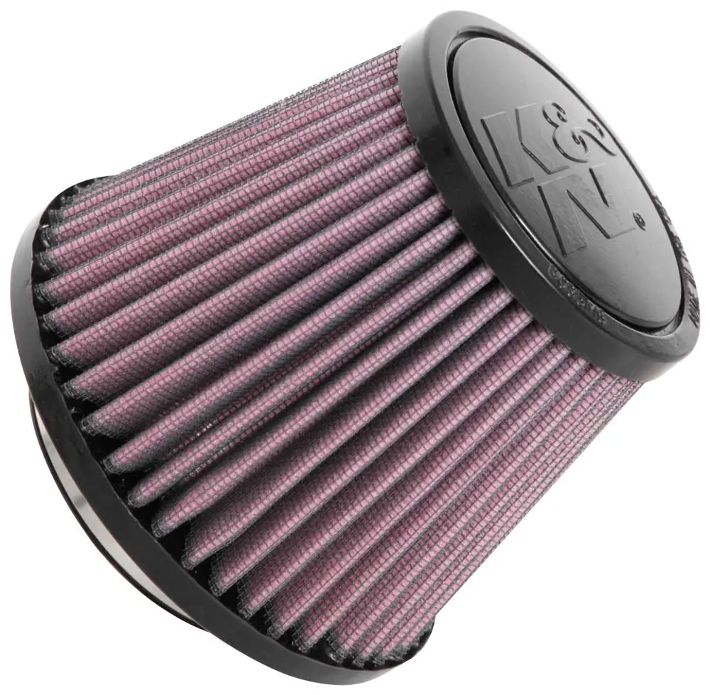 K&N - Universal Clamp-On Air Filter - 2-3/4"Flg, 5-1/16"B, 3-1/2"T, 4"H (Ru-5128) 1