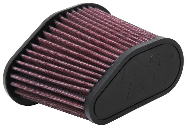 K&N - Universal Clamp-On Air Filter - 2-3/4" Flg, 6-9/16 X 3-7/8 Base; 5-3/16 X 2-1/2" Top; 5-5/16" H (Ru-5281) 1
