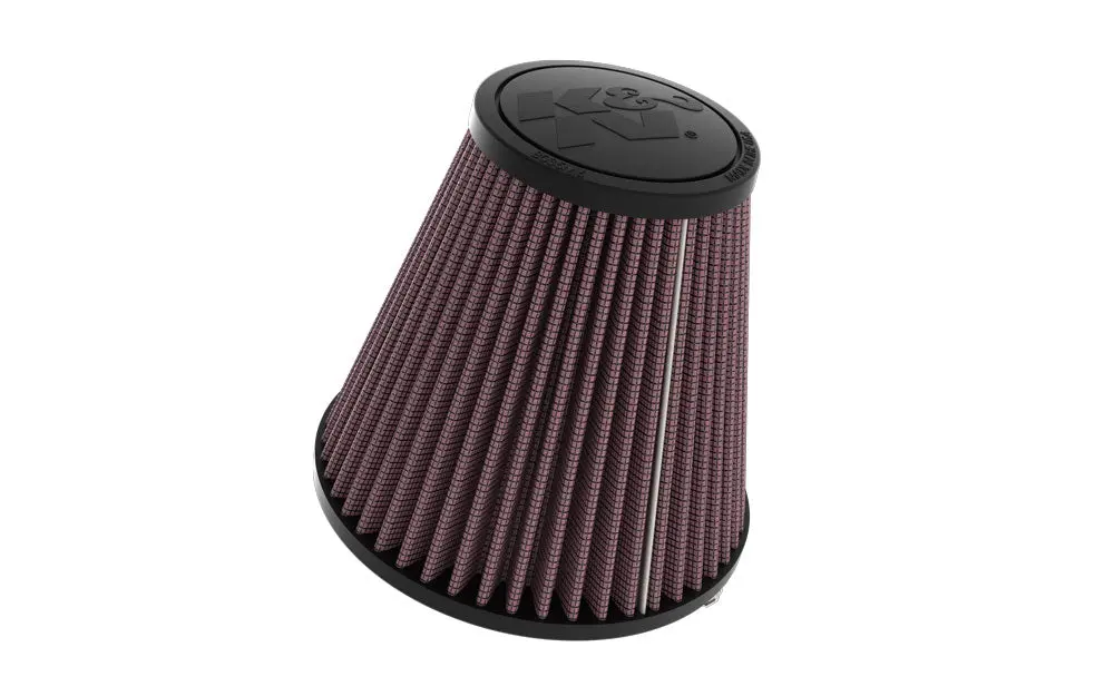 K&N - Universal Clamp-On Air Filter - 4"Flg, 6"B, 3-1/2"T; 6-5/16"H (Ru-5296) 1