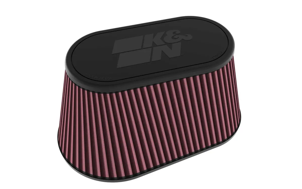 K&N - Universal Clamp-On Air Filter - 4-1/2"Flg, 11-1/2"X 7"B, 9" X 4-1/2"T, 6"H (Ru-5297) 1