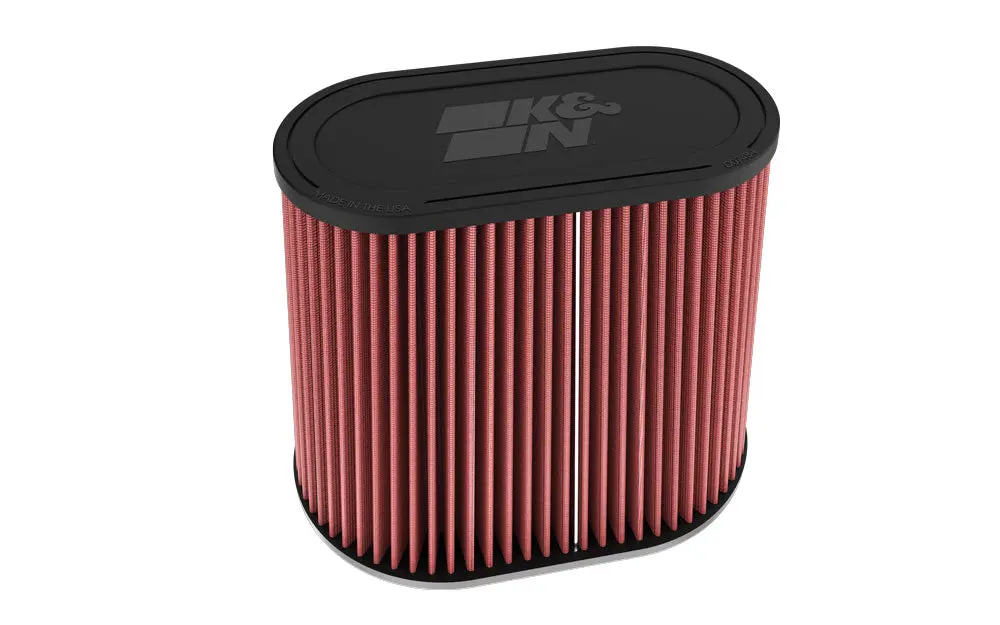 K&N - Universal Clamp-On Air Filter - 3"Dual Flg, 9"X 6"B, 7-3/8" X 3-5/8"T, 7-3/8"H (Ru-6104) 1