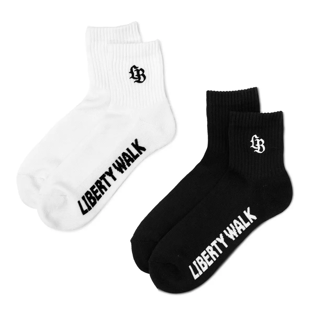 Lb Orignal Socks Set Quarter - Black & White 1