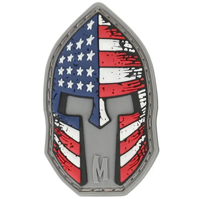 Stars And Stripes Spartan Helmet Morale Patch 1