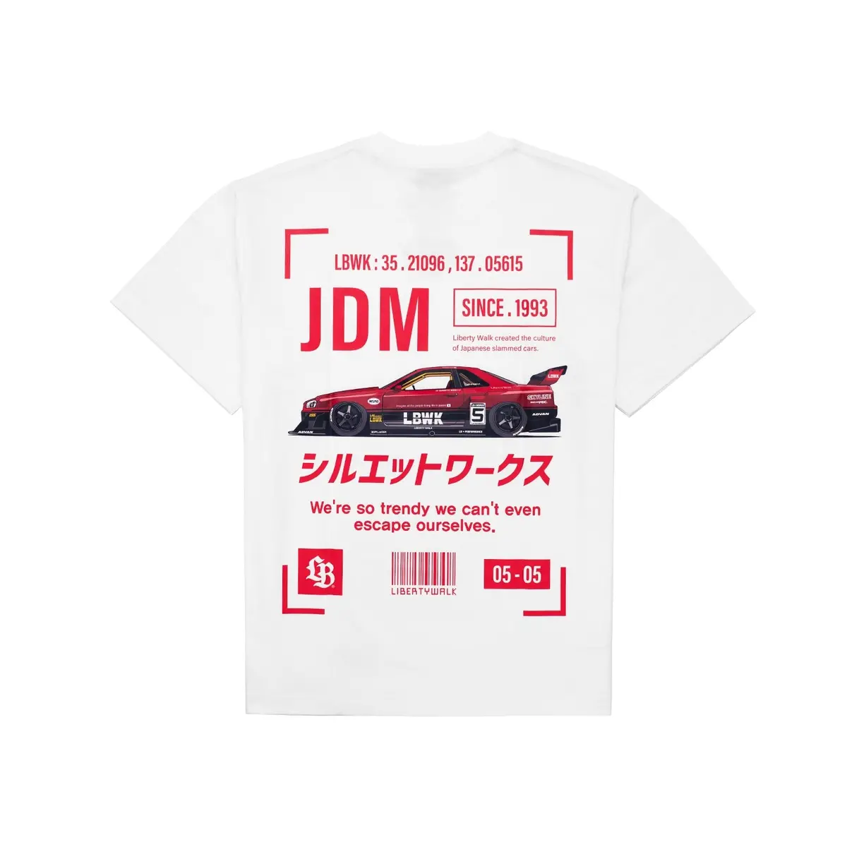 Lb Box Jdm R34 Tee White 1