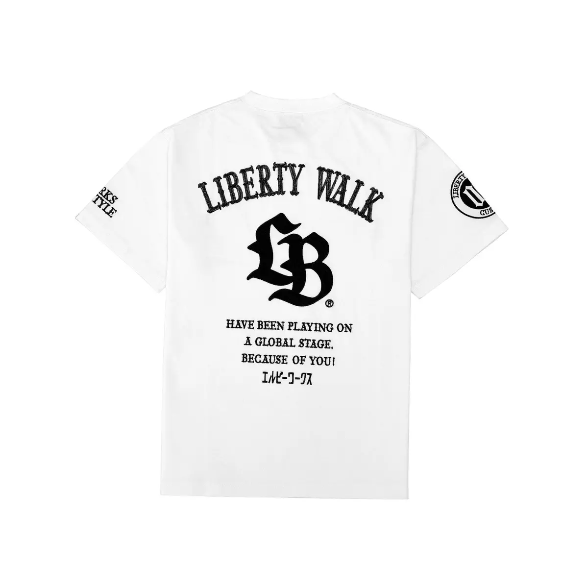 Lb Thorn Logo Embroidery Tee White 1