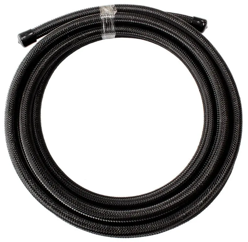 Af Racing -3An Black Ptfe-Lined Stainless Steel Braided Hose — 2-Meter Length (Af200-03-2Mblk) 1