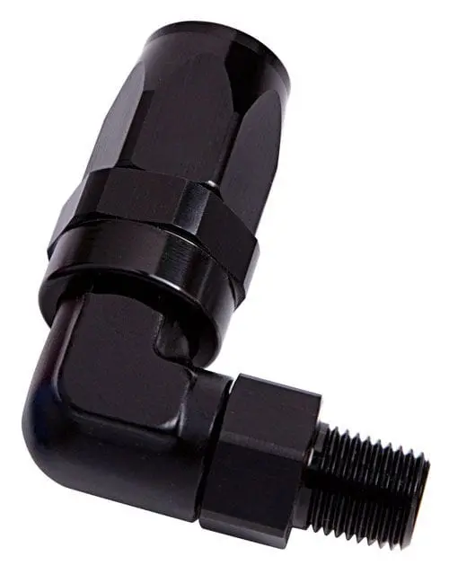 Af829-06-06Blk 3/8" Male Npt To -6An 90° Swivel Hose Fitting 1