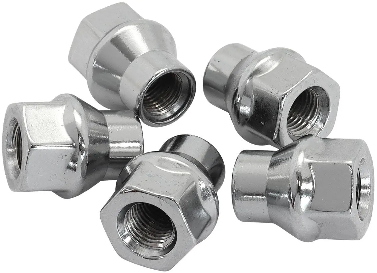 Conical Et-Style Open Chrome Wheel Nuts – M12×1.5, 40Mm Length (Af3036-4000) 1
