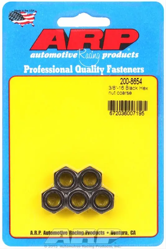 Arp Hex Nuts – Heat-Treated Alloy Steel, Grade 8 Equivalent 1