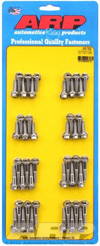 Arp High-Strength Valve Cover Bolt Kit — Chrome Moly, Black Oxide Finish (400-7532) 1