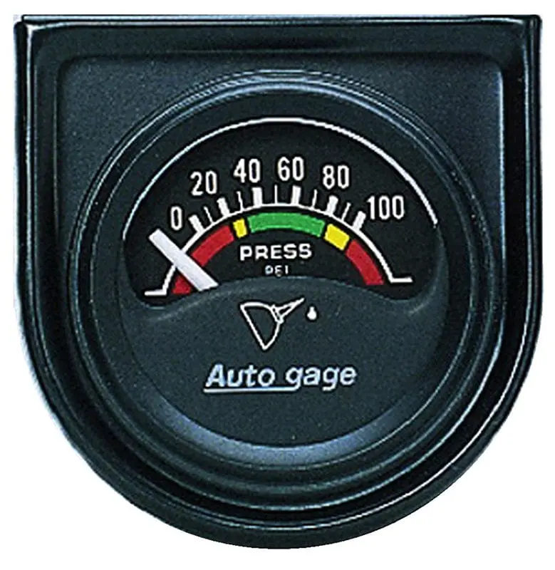 Auto Gage Au2354 Oil Pressure Gauge – Classic Analog Dial With Led Backlight 1