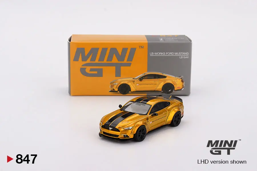 Mini Gt - 1/64 Lb-Works Ford Mustang Lb Gold 1