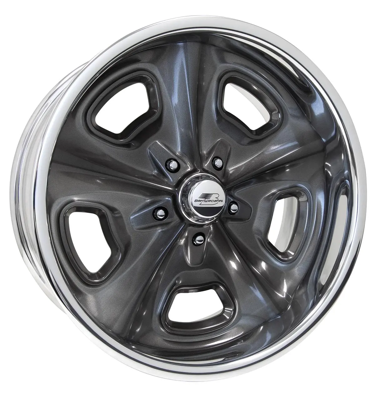 Billet Specialties Vds88S229 Vintage Series Smoke-Finished Crossover Wheels 1