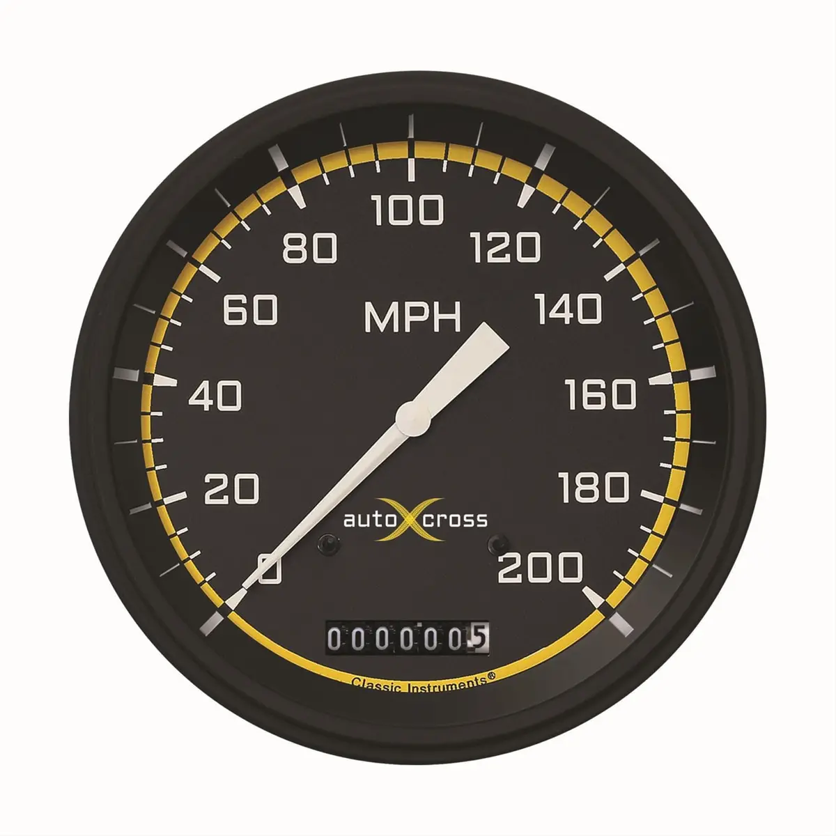 Classic Instruments Ax56Yblf Auto Cross Yellow Series Speedometer 1