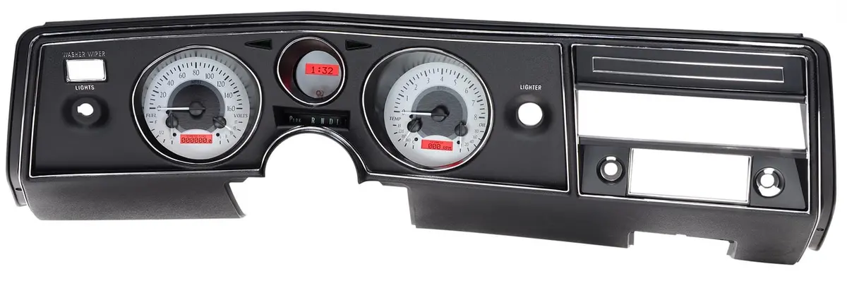 Dakota Digital Vhx-69C-Cvl-S-R – Vintage-Style Analog Gauge Cluster For Classics 1