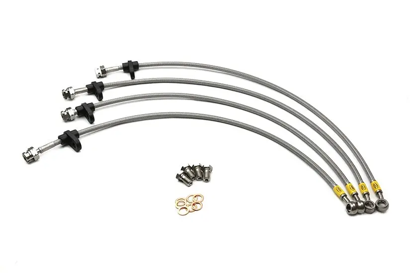 Volkswagen Golf Mk4 1.6 97-04 Braided Hel Brakelines (4X) 2