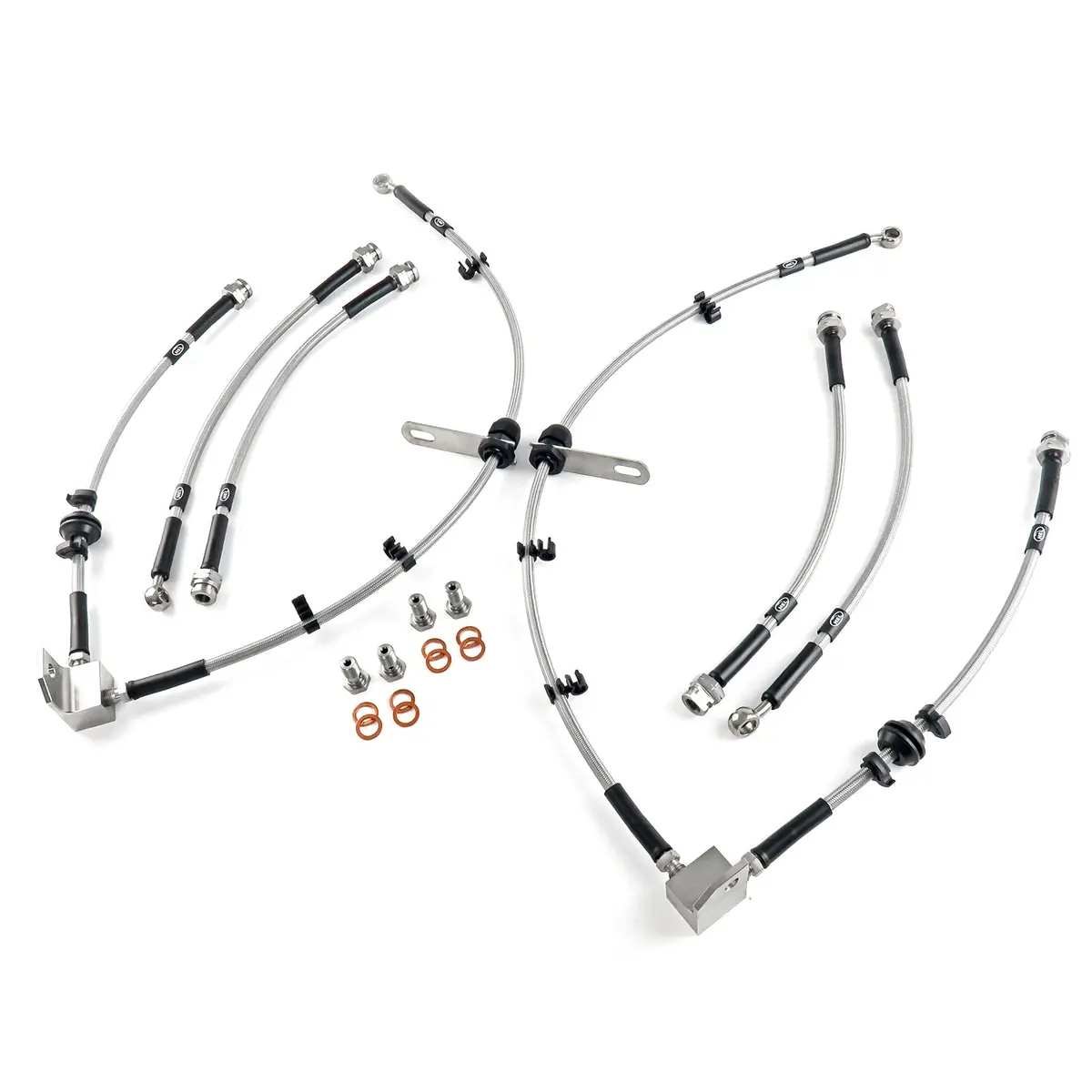 Land Rover All Models 04-17 Braided Hel Brakelines (6X) 1
