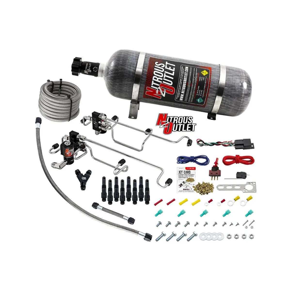 Nitrous Outlet Wet Nitrous System Kit, Model 00-10432-K-12 1