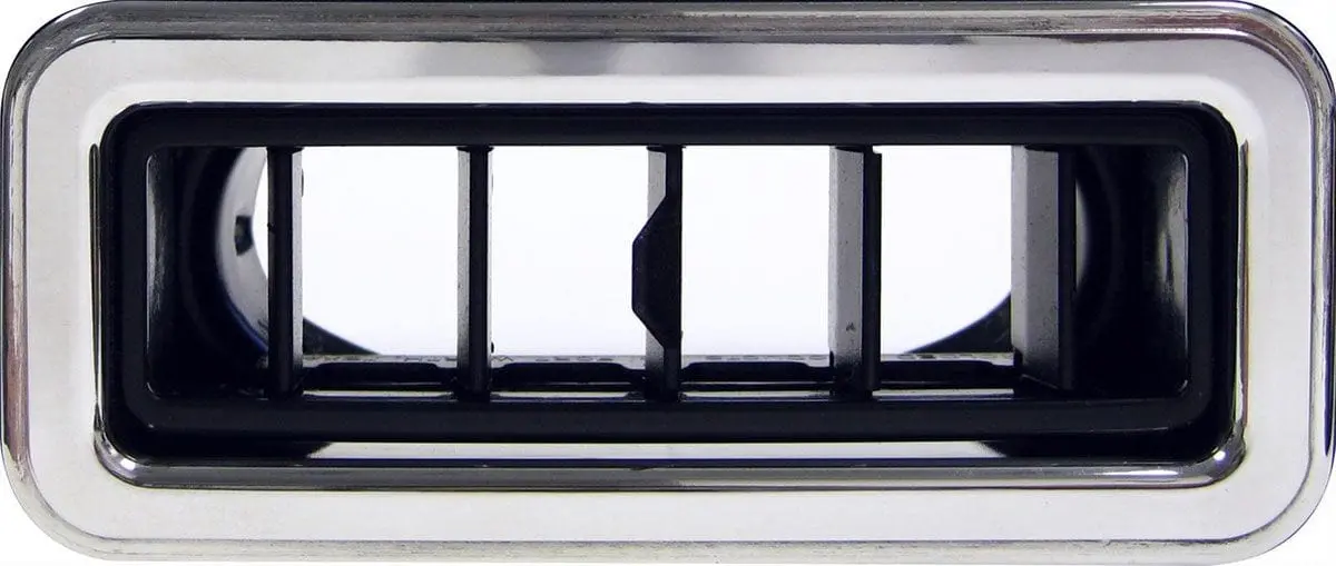 Vintage Air Rectangle Louver – All-Black, Fits 2.5" Hose (Va49325-Vul) 1