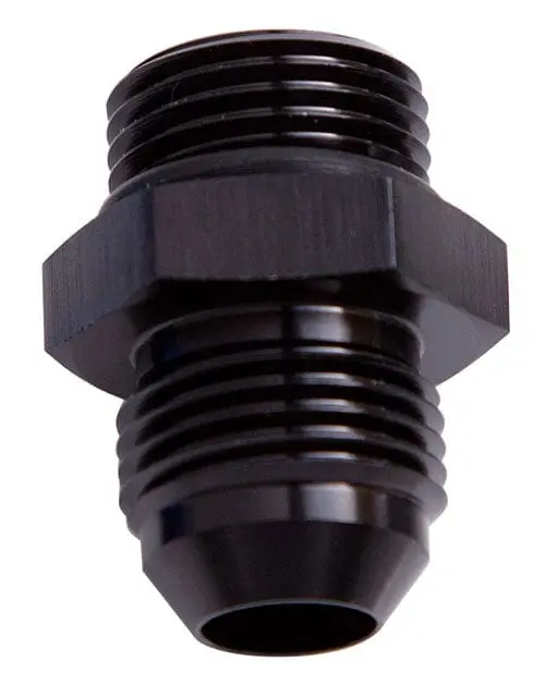 Orb To An Straight Male Flare Adapter – Af920-06Blk (6An, Black Anodized) 1