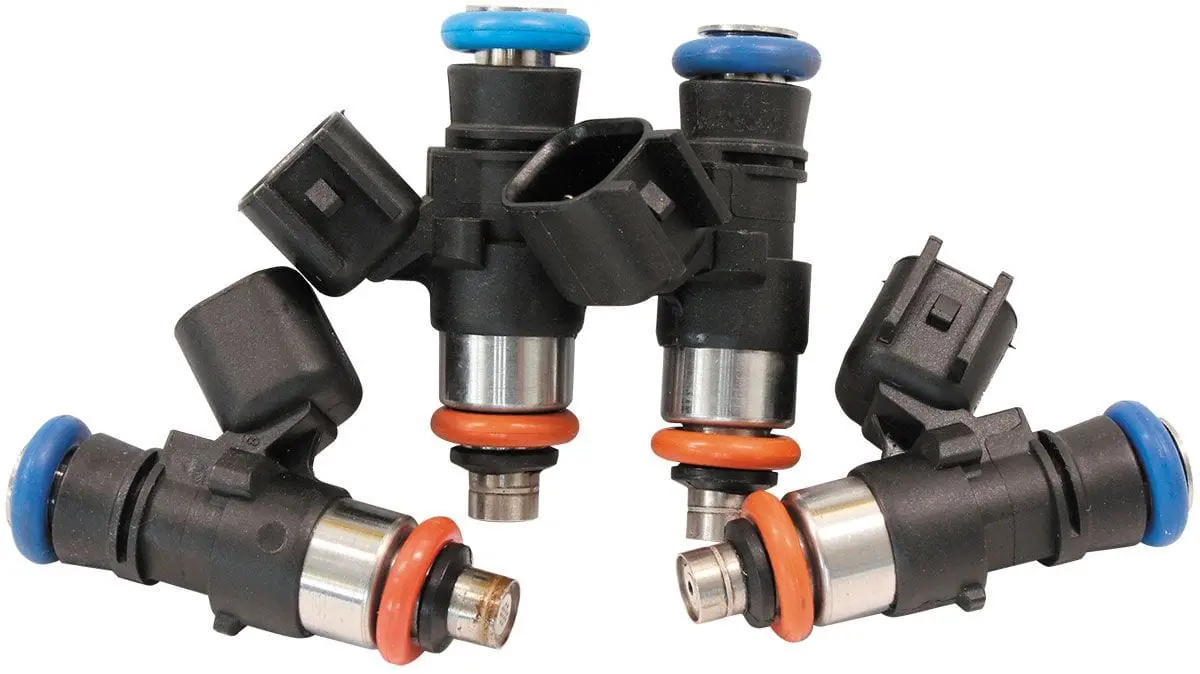 Aeroflow Af49-1925-4 Ev14 Fuel Injector Set – 850Cc Short-Body Injectors For Tuned Engines 1