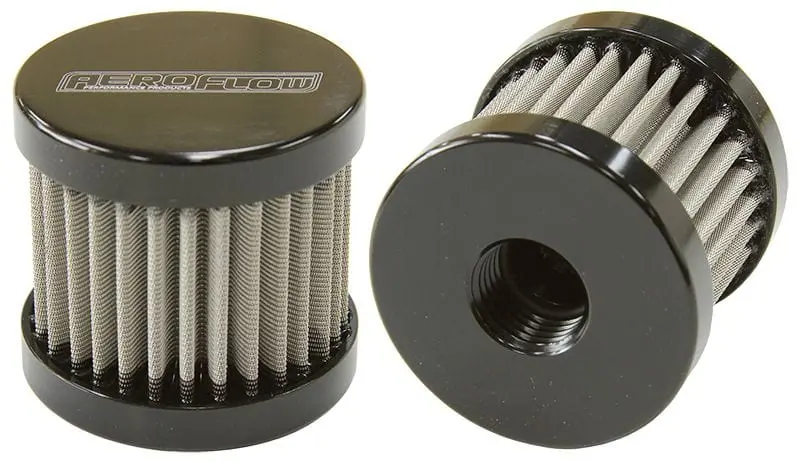 Af77-2003Blk Stainless Steel Billet Breather With -6An Female Port 1