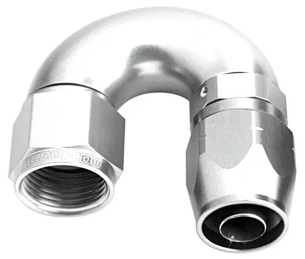 550 Series Full-Flow Swivel Hose End – -4An, 180° One-Piece Design (Af556-04S) 1