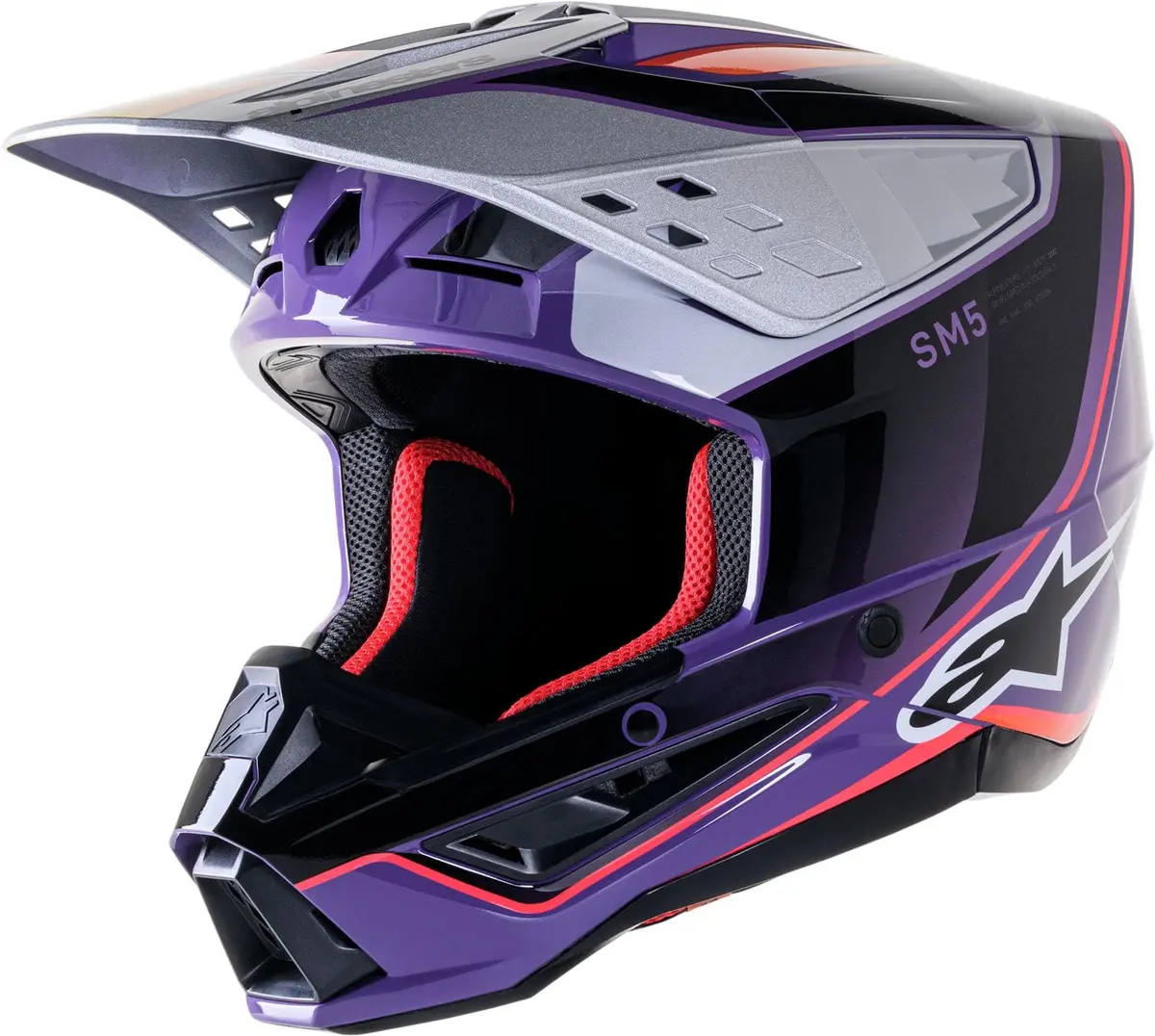 Alpinestars Sm5 Mx Helmet – Dot-Certified Off-Road Motocross Helmet (Size S) 1