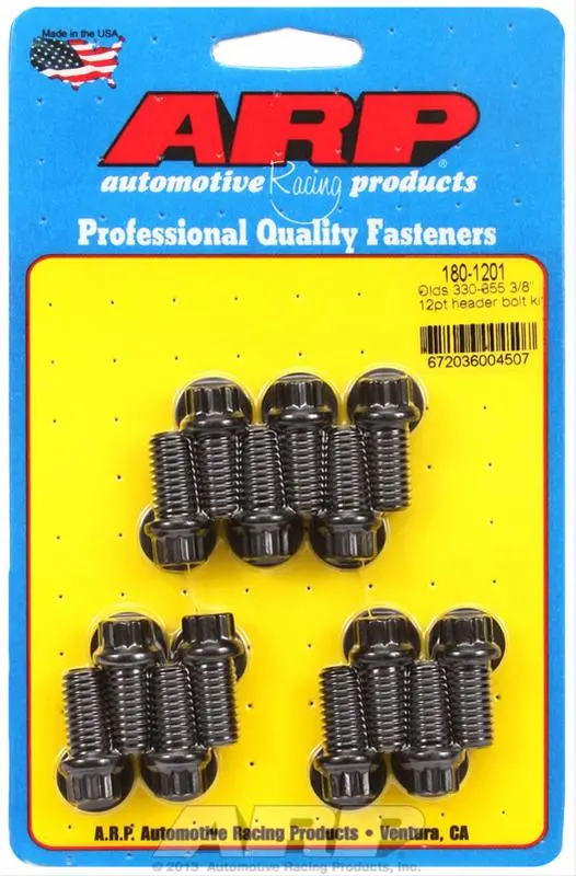 Arp Chromoly Header Bolt Kit – High-Strength Fasteners For Performance Exhaust Systems (180-1201) 1
